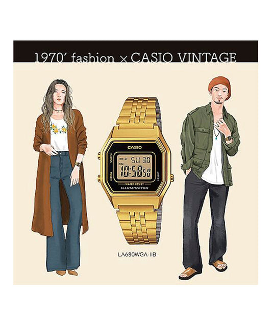 Reloj Casio Vintage LA680WGA-1B Negro