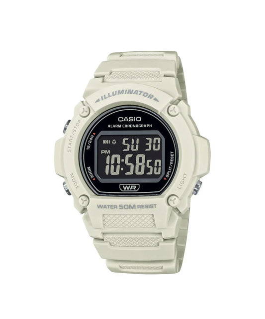Reloj Casio W-219HC-8BV Blanco
