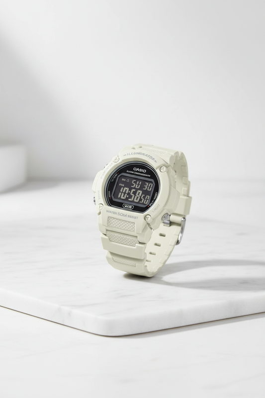 Reloj Casio W-219HC-8BV Blanco