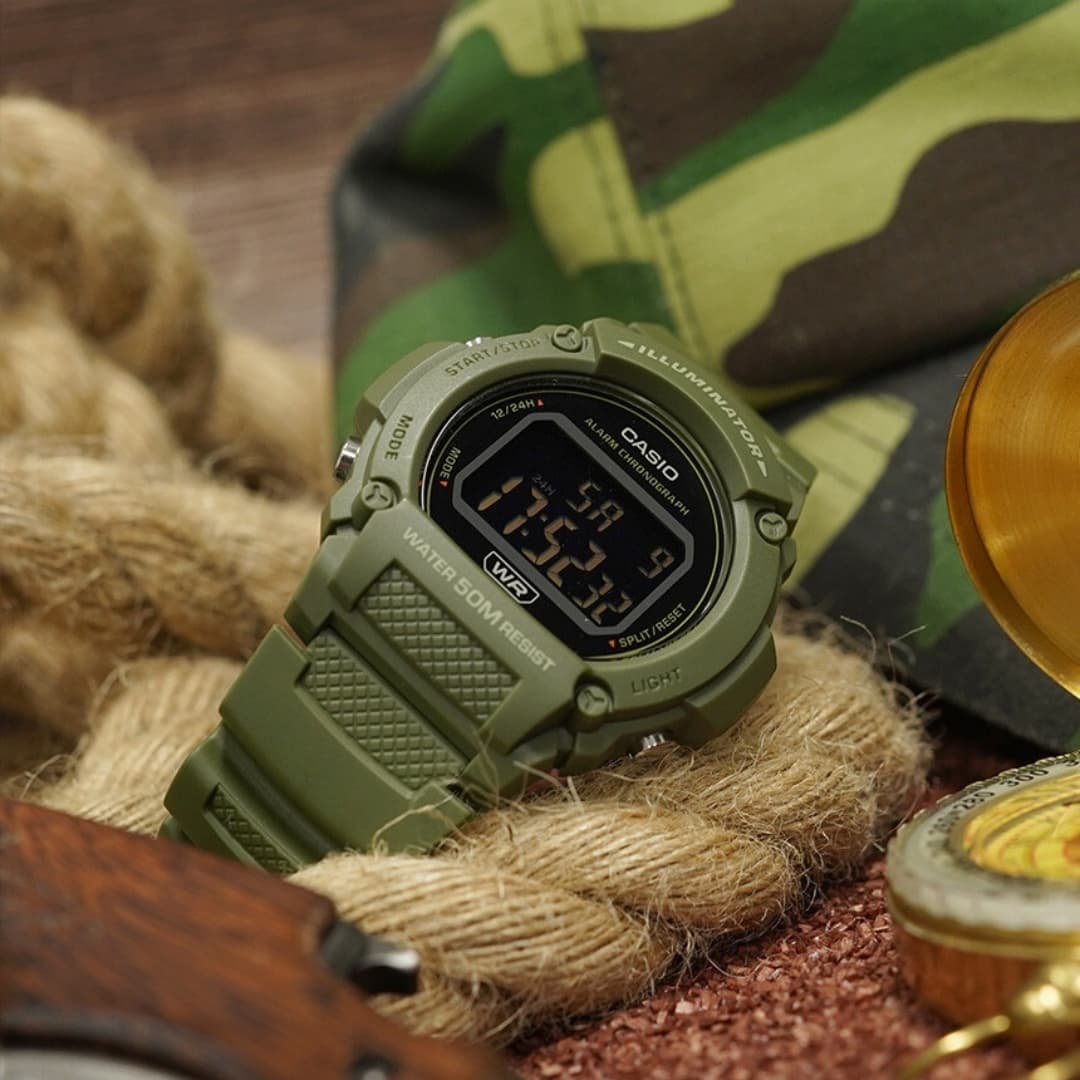 Reloj Casio W-219HC-3BV Verde