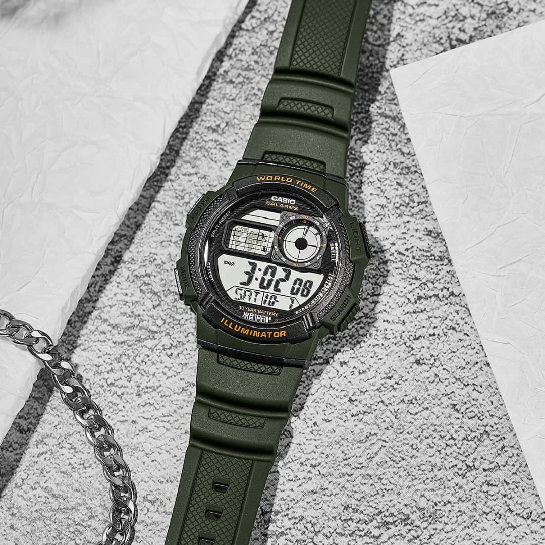 Reloj Casio AE-1000W-3AV Verde