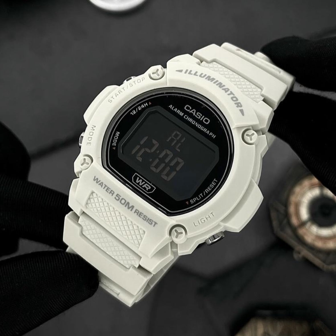 Reloj Casio W-219HC-8BV Blanco