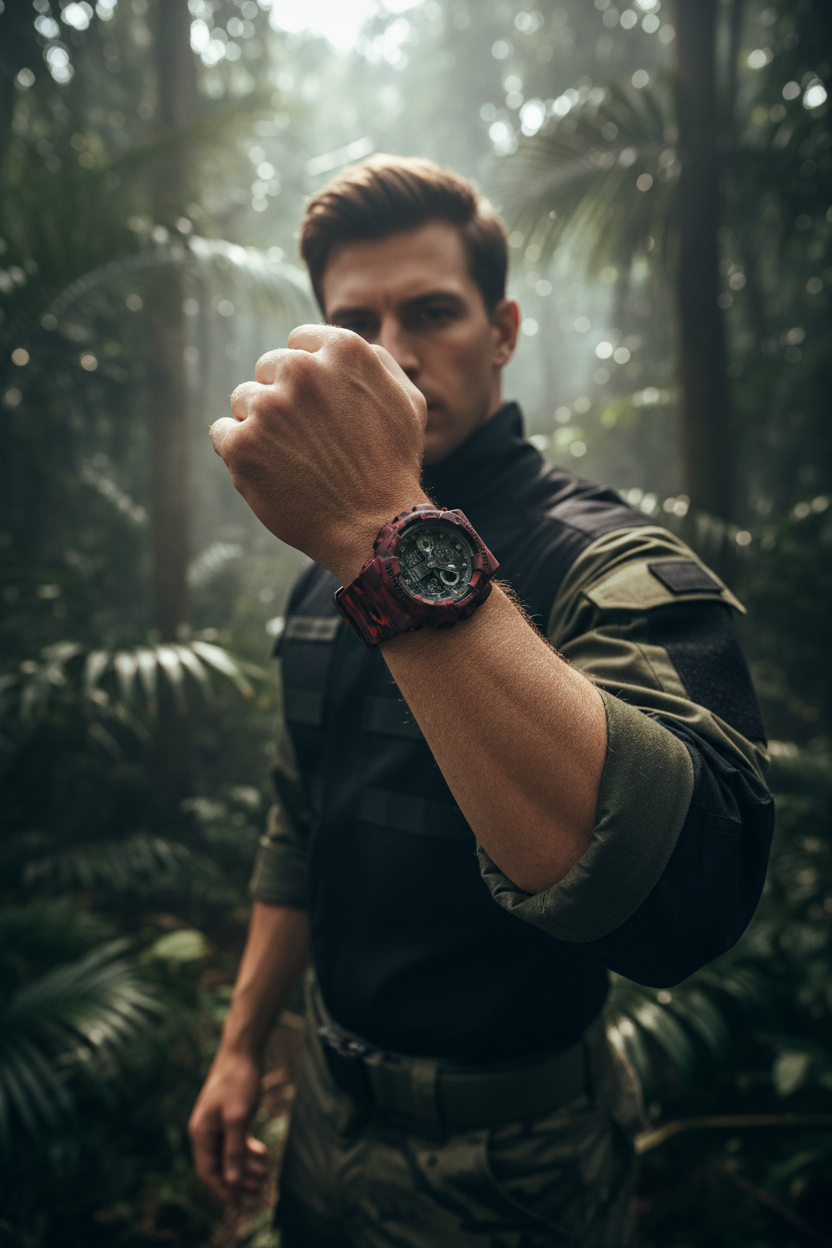 Reloj Casio G-Shock GA-100CM-4A Rojo