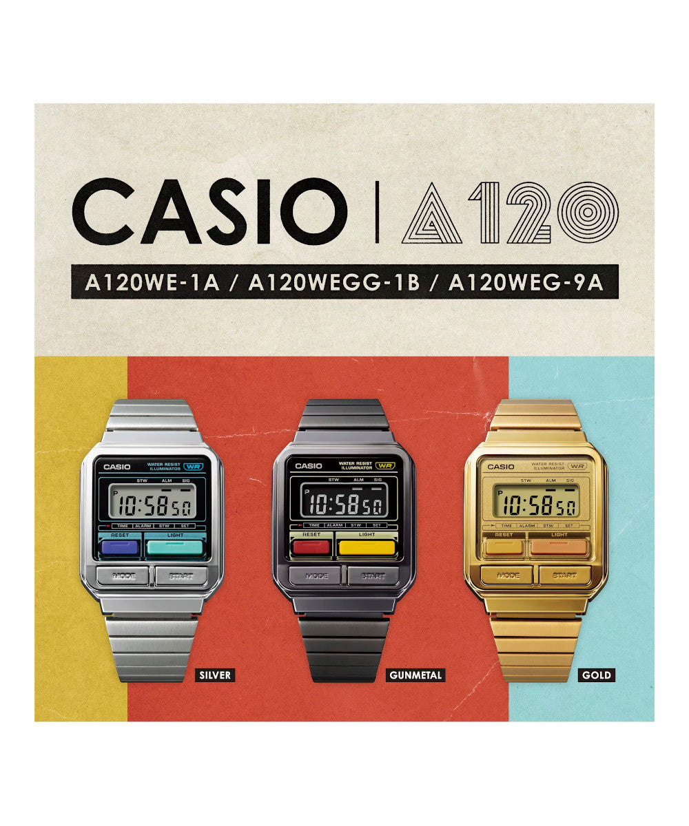 Reloj Casio Vintage A120WEGG-1B Gris
