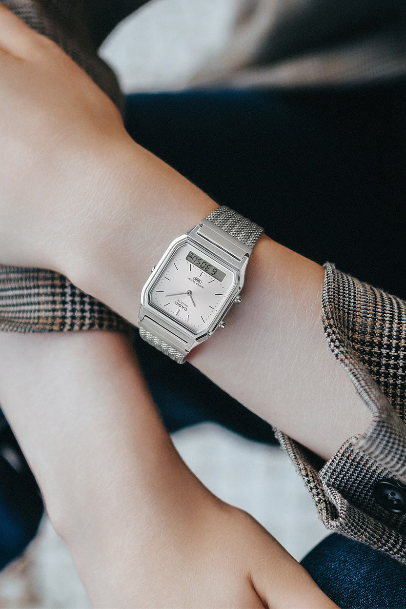 Reloj Casio Vintage AQ-230EM-7A Plateado