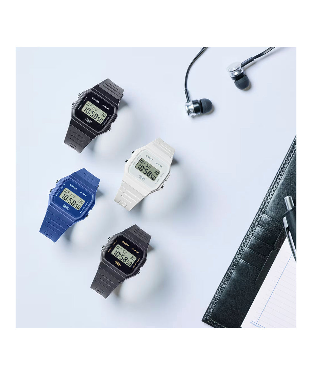 Reloj Casio F-91WB-8A Negro