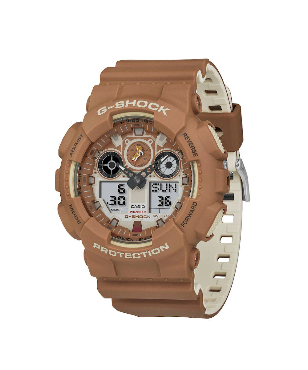Reloj Casio G-Shock GA-100SHB-5A Café