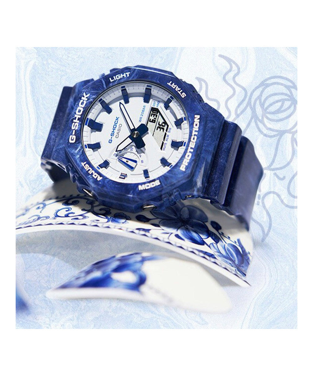 Reloj Casio G-Shock GA-2100BWP-2A Azul
