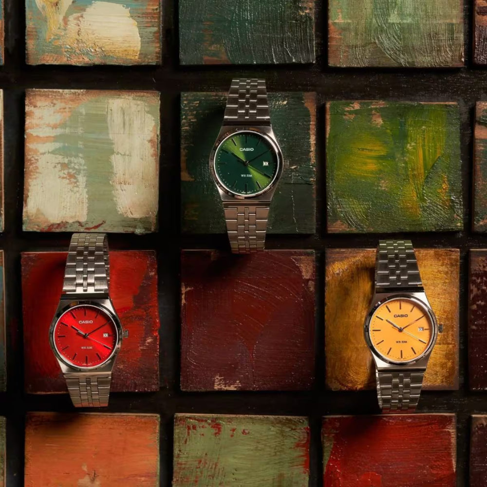 Reloj Casio MTP-B145D-9AV Naranja