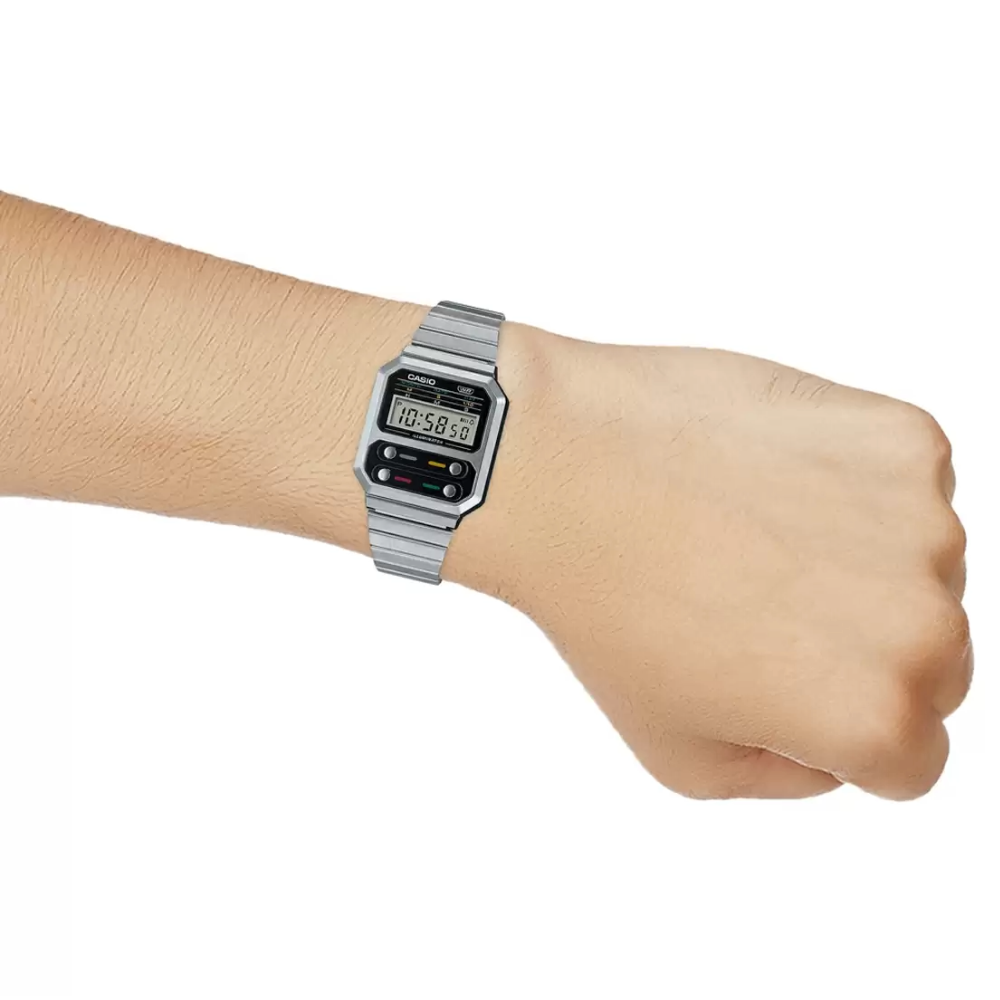 Reloj Casio Vintage A100WE-1A Plateado