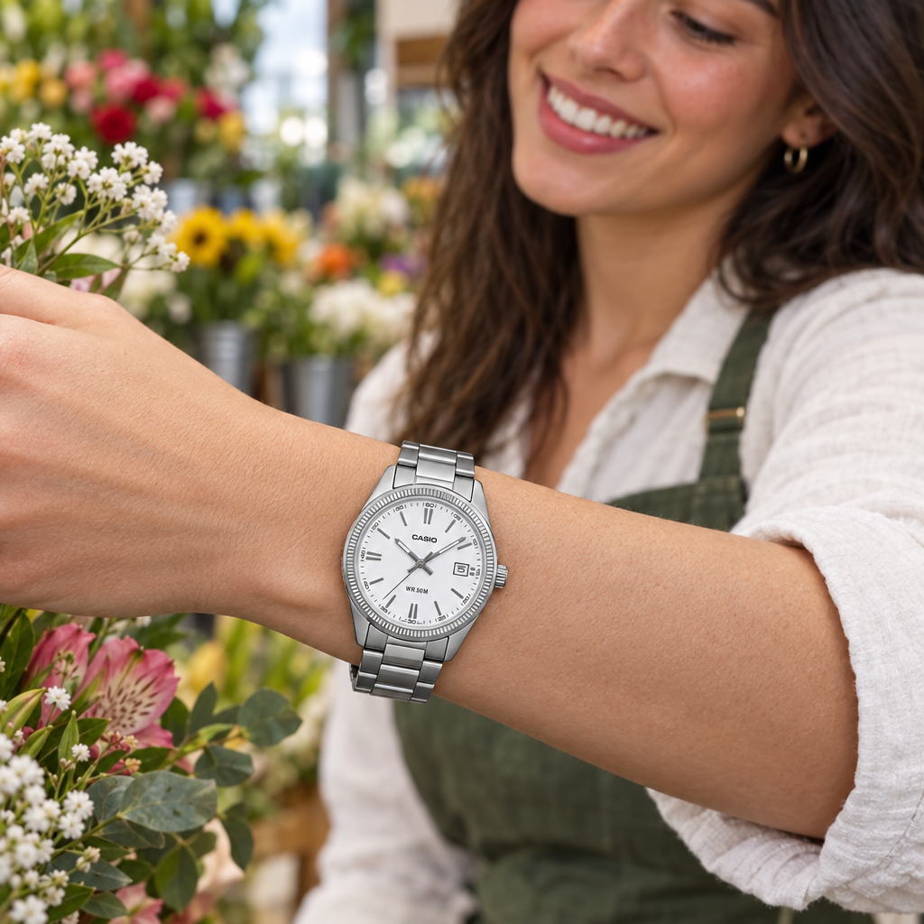 Reloj Casio UTP-1302PD-7AV Blanco
