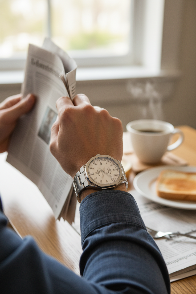 Reloj Casio Edifice EFR-S108D-7AVU Blanco