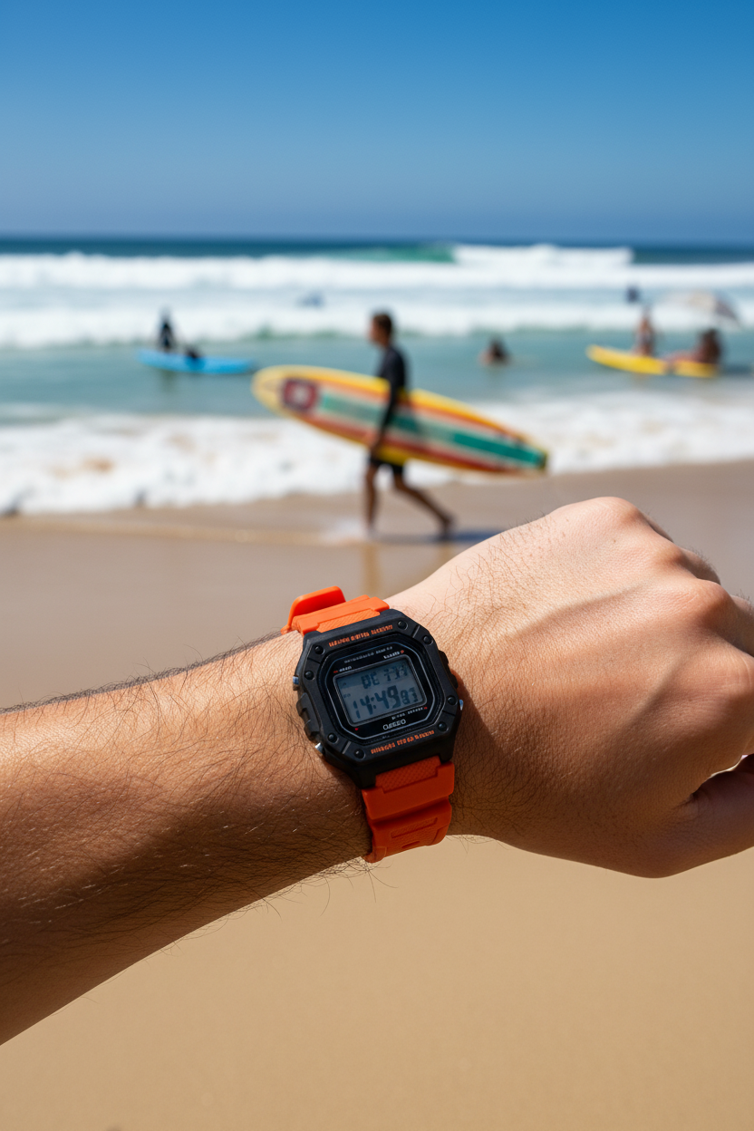 Reloj Casio W-218H-4B2V Naranja