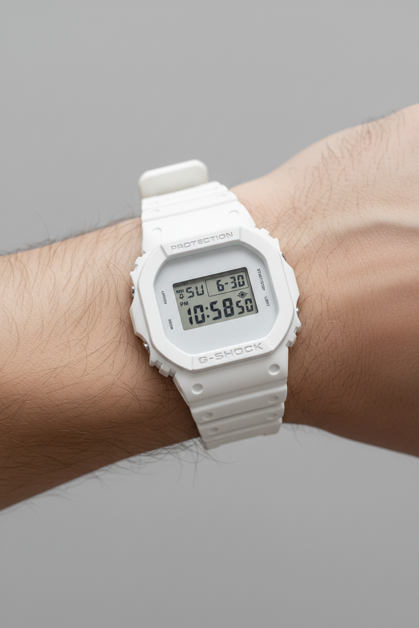 Reloj Casio G-Shock DW-5600WW-7 Blanco