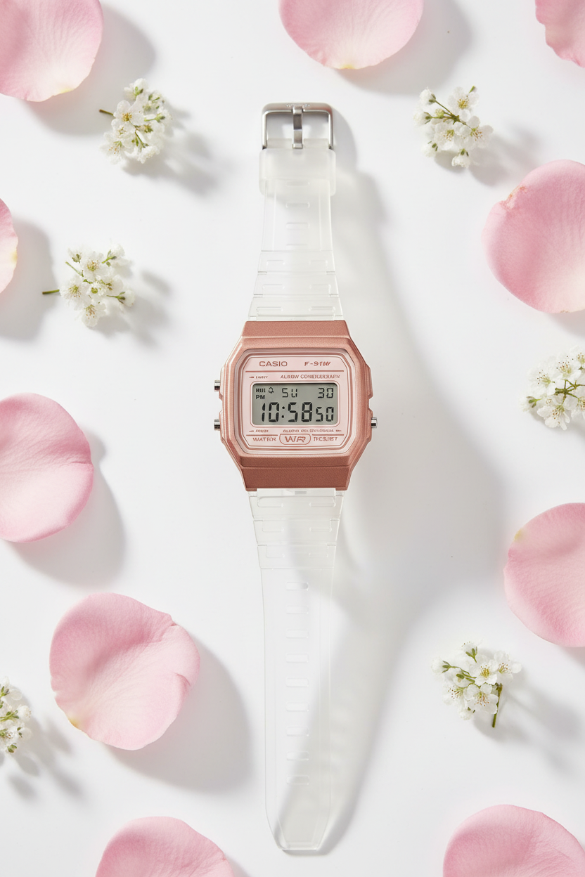 Reloj Casio Vintage F-91WS-7A3 Rosado