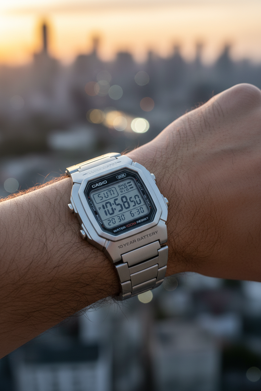Reloj Casio W-800HD-1AV Plateado