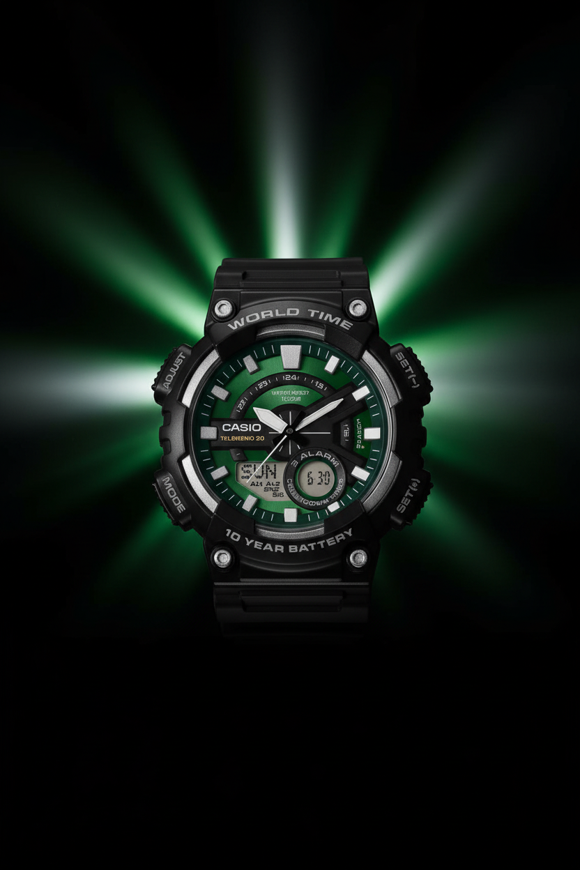 Reloj Casio AEQ-110W-3A2V Verde