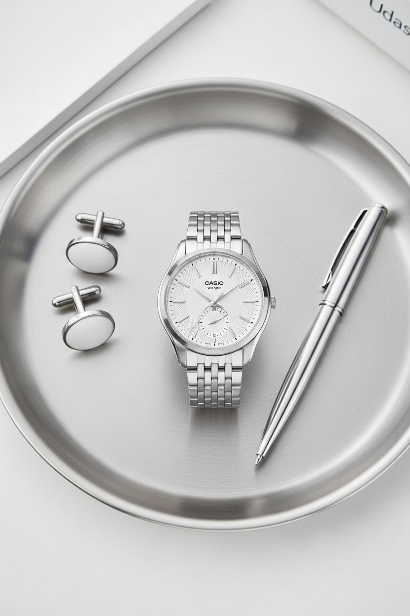 Reloj Casio MTP-B315D-7AV Blanco