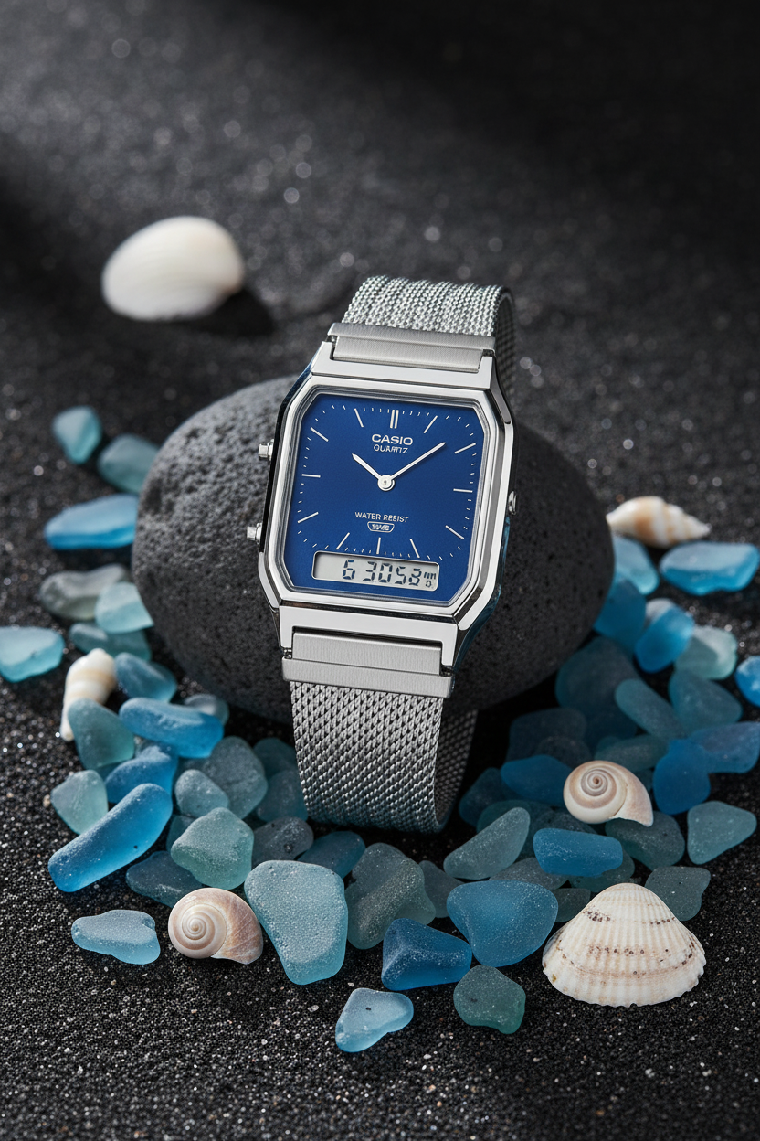 Reloj Casio Vintage AQ-230EM-2A Azul