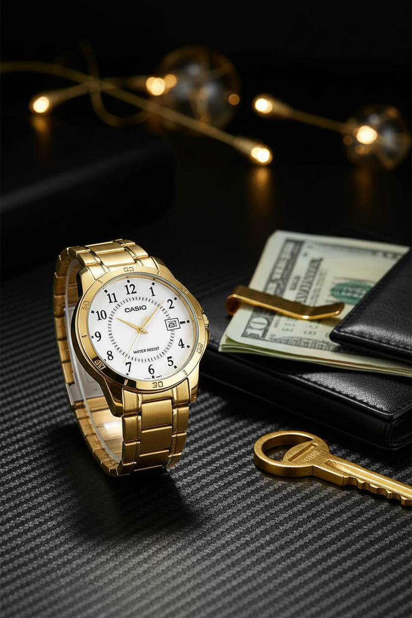 Reloj Casio MTP-V004G-7BU Blanco
