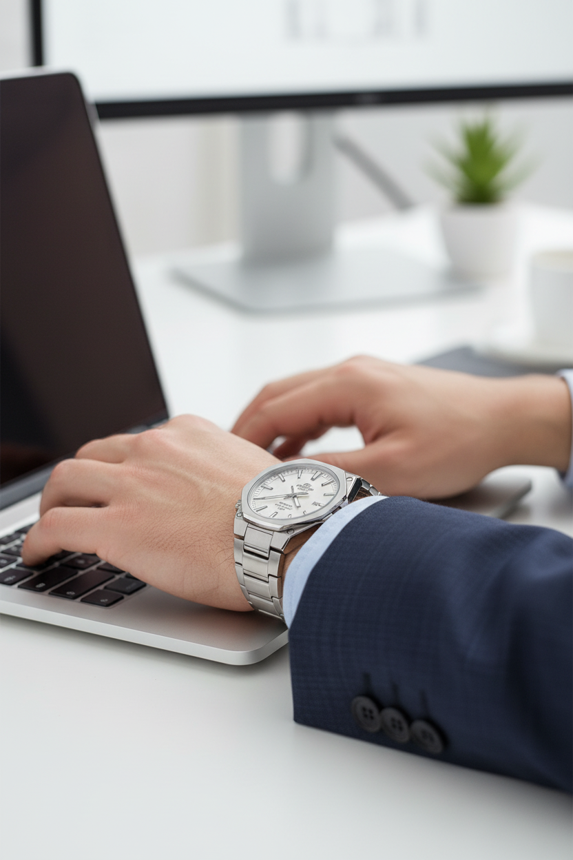Reloj Casio Edifice EFR-S108D-7AVU Blanco
