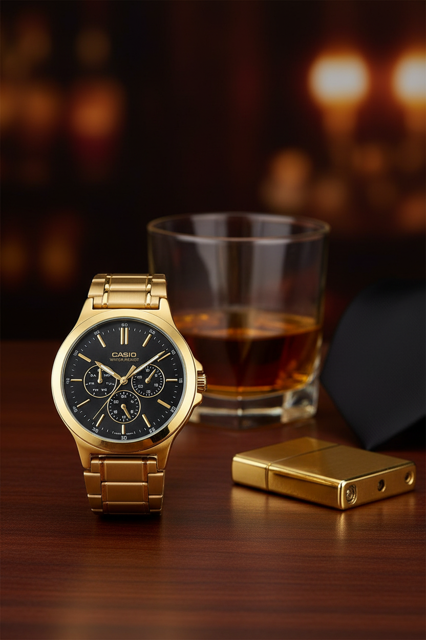 Reloj Casio MTP-V300G-1AU Negro