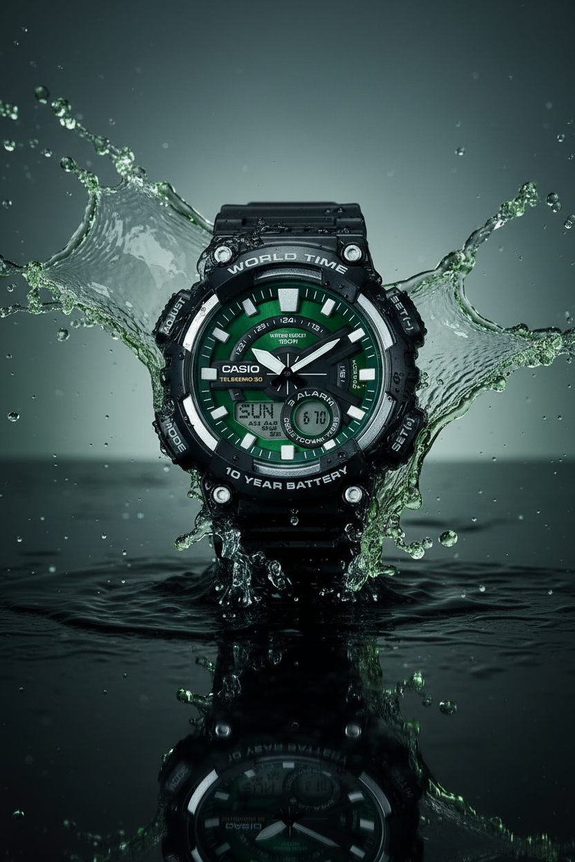 Reloj Casio AEQ-110W-3A2V Verde