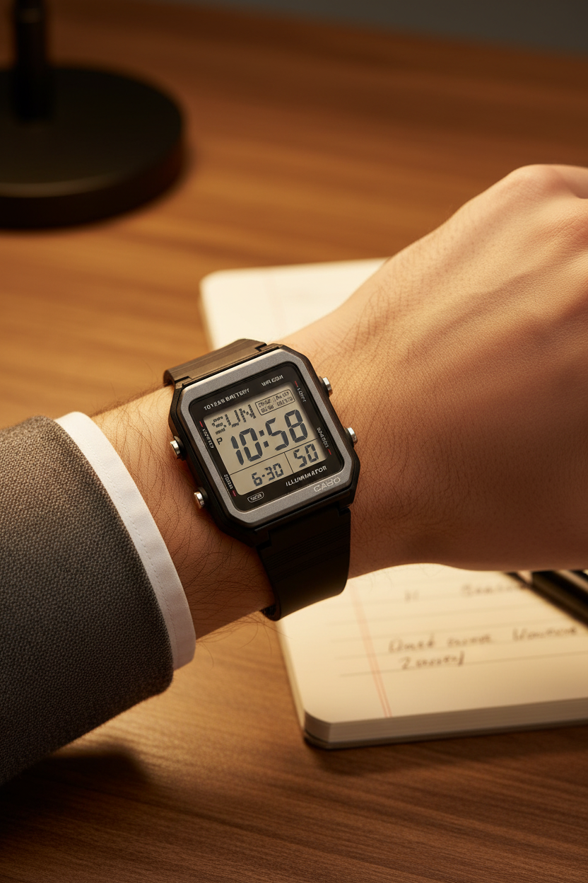 Reloj Casio W-221H-1AV Negro