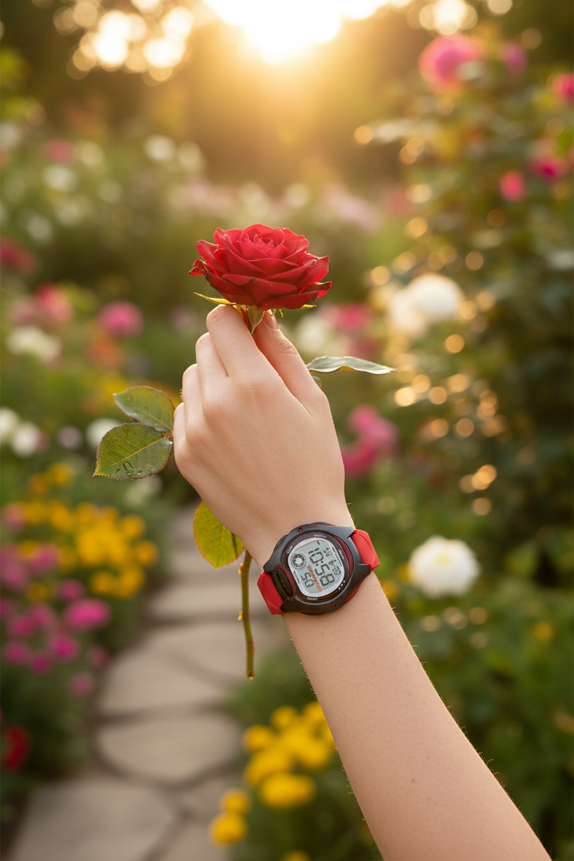 Reloj Casio LW-200-4AV Rojo