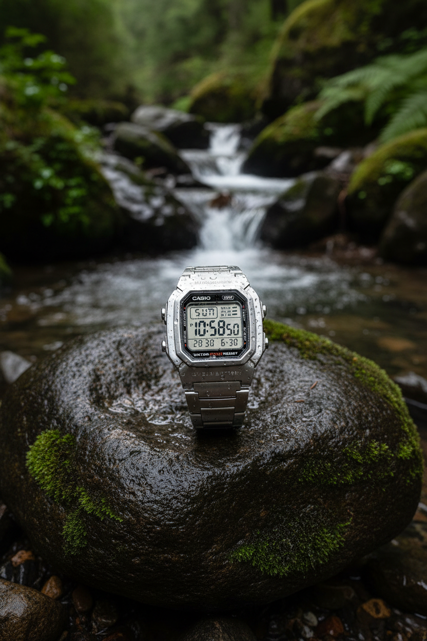 Reloj Casio W-800HD-1AV Plateado