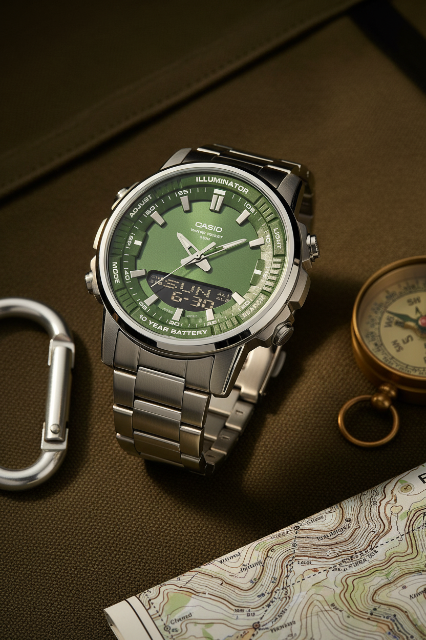 Reloj Casio AMW-880D-3AV Verde