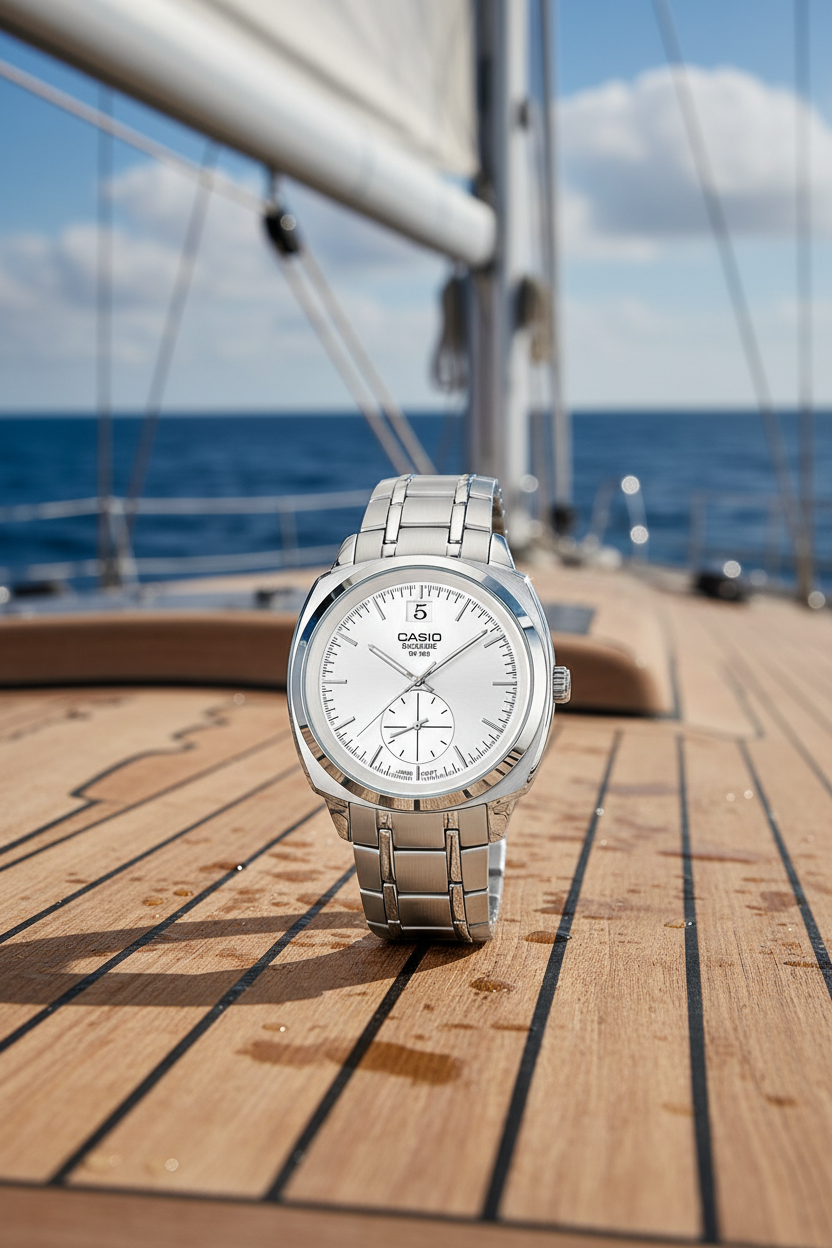 Reloj Casio BEM-150D-7AV Blanco