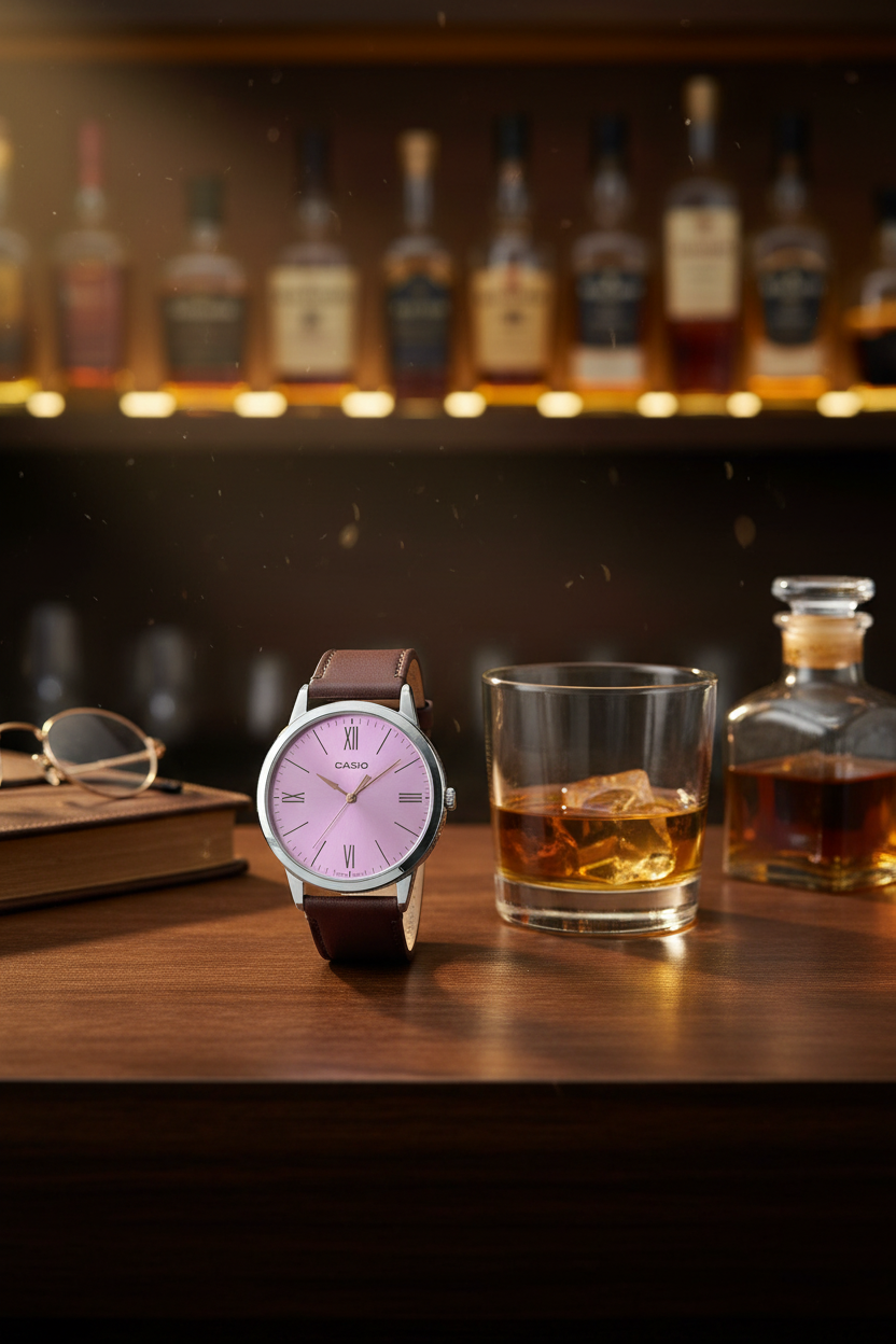 Reloj Casio MTP-E600L-5B Café