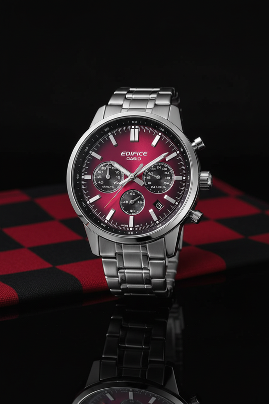 Reloj Casio Edifice EFR-575D-4A Rojo