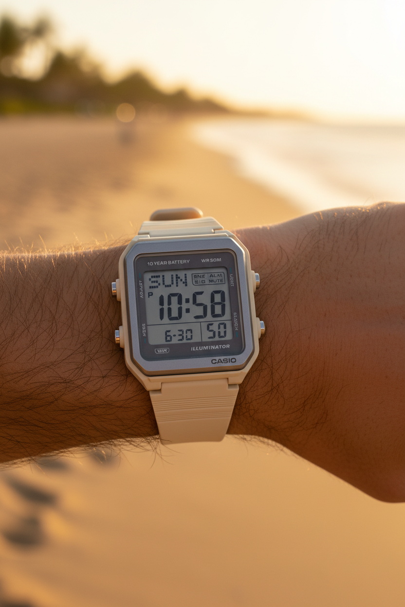 Reloj Casio W-221H-8AV Beige