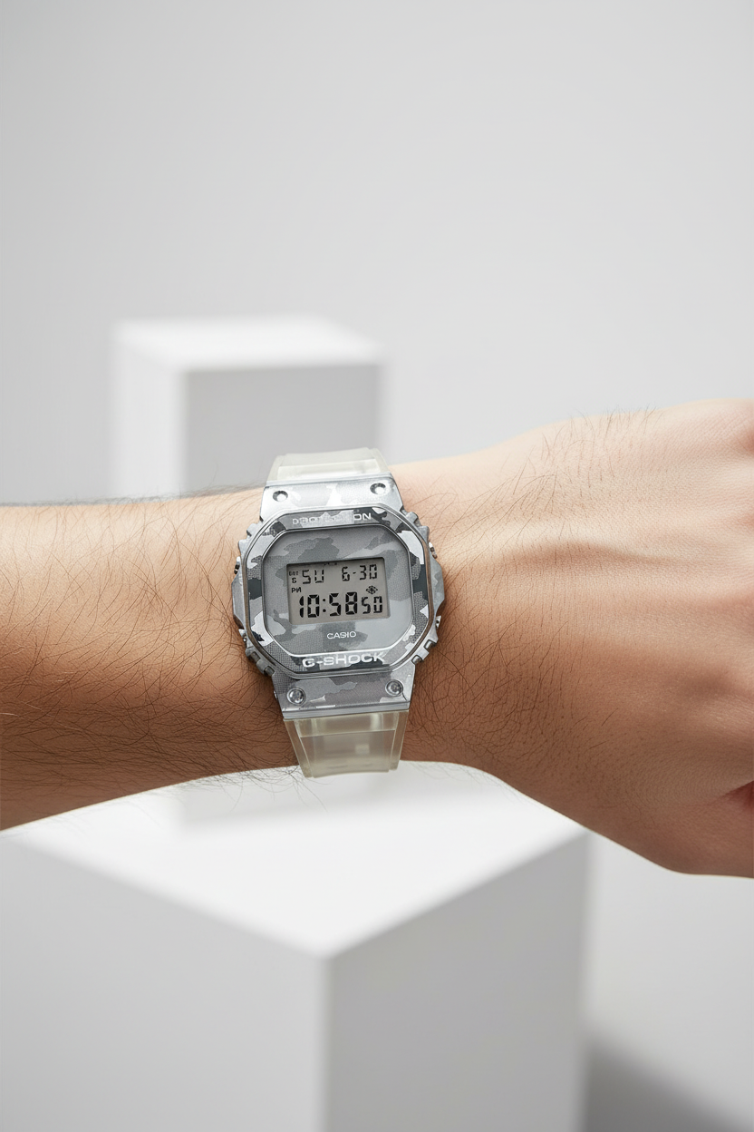 Reloj Casio G-Shock GM-5600SCM-1 Blanco