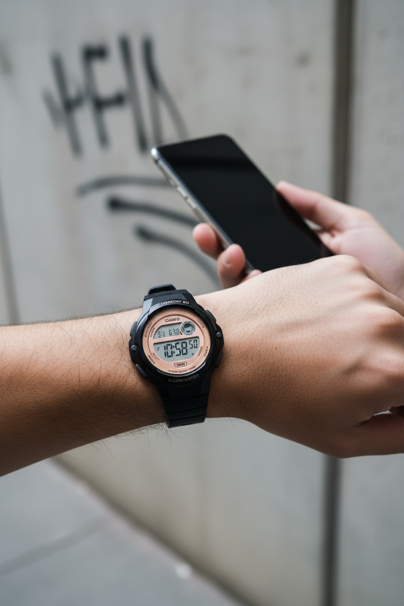 Reloj Casio LWS-1200H-1AV Negro