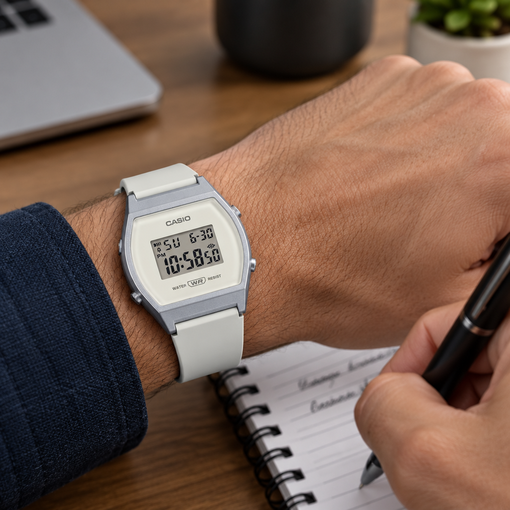 Reloj Casio LW-204-7A Blanco