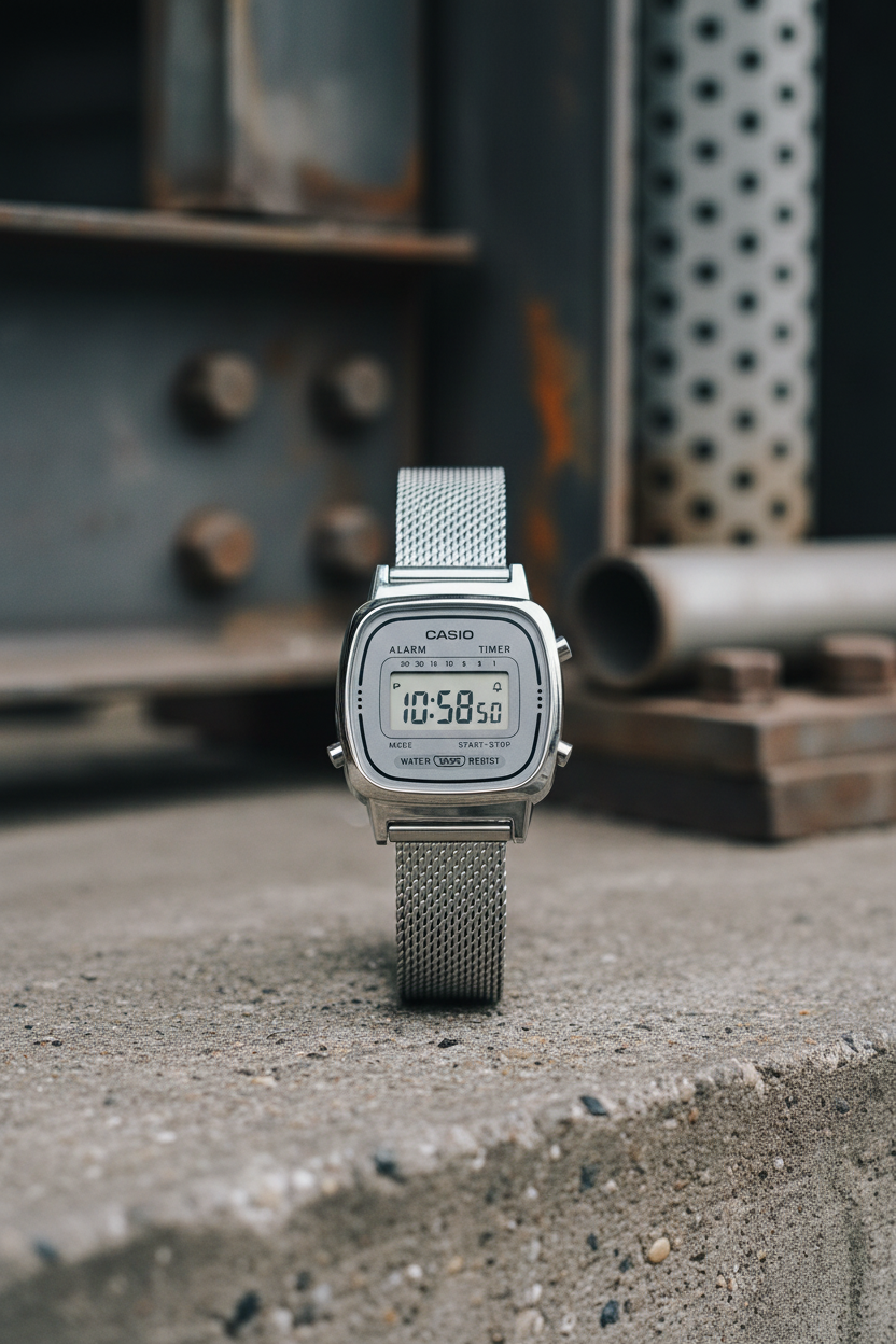 Reloj Casio Vintage LA670WEM-7 Plateado