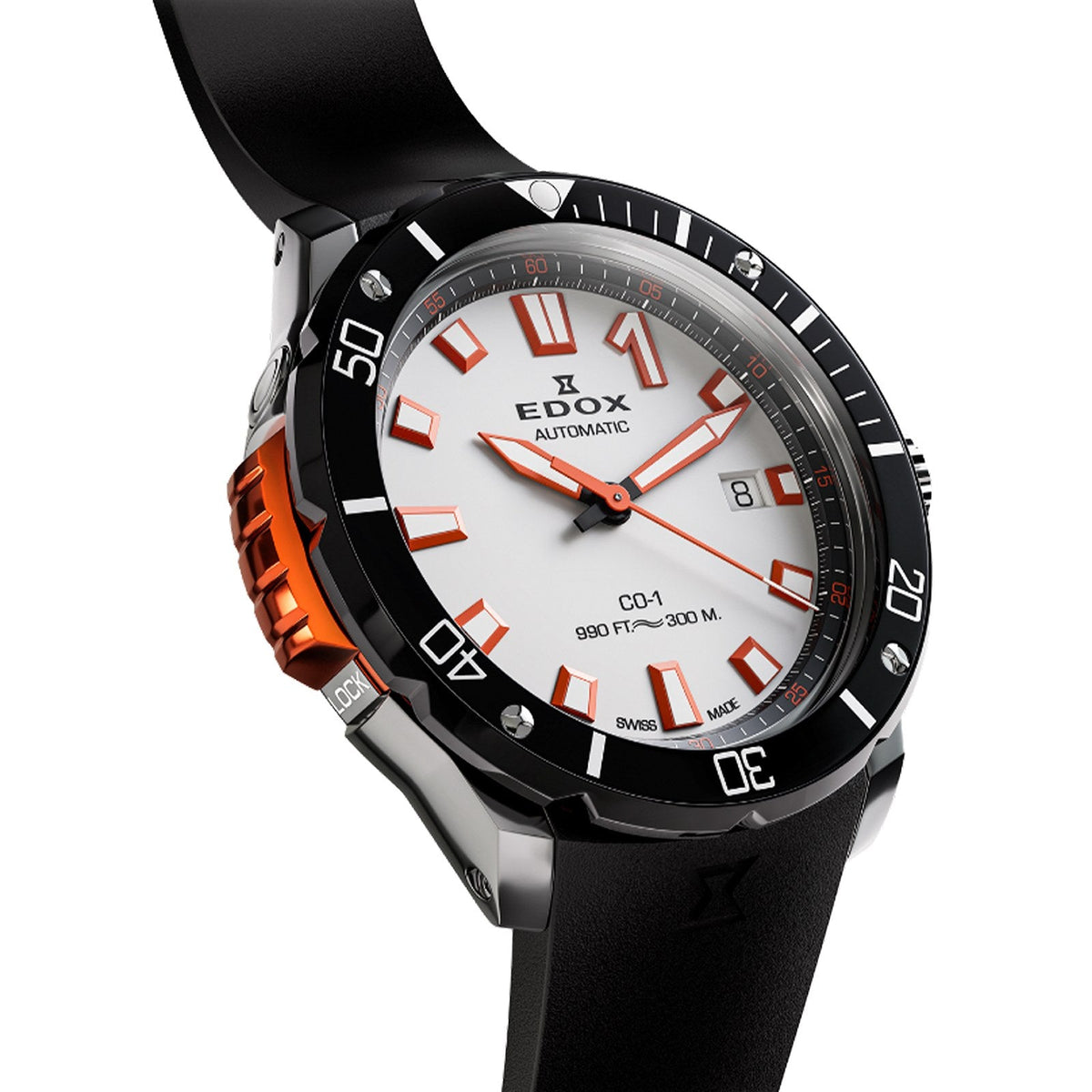Reloj Edox CO-1 Bezel Lock 80137-37GNO-AO