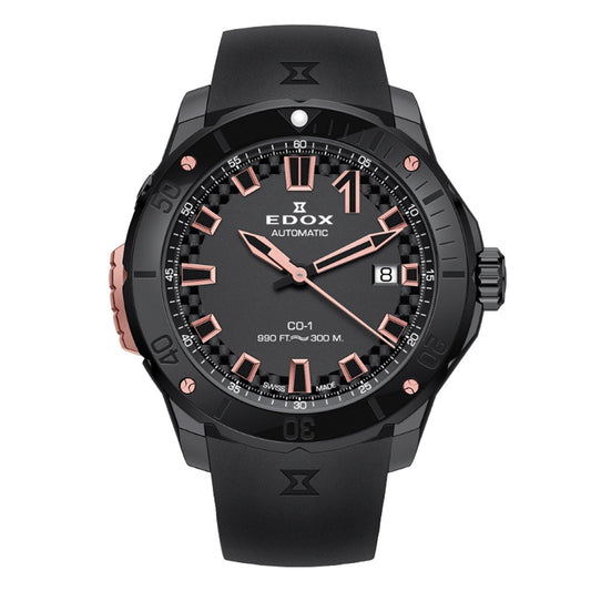 Reloj Edox CO-1 Bezel Lock 80137-37GNR-CANR