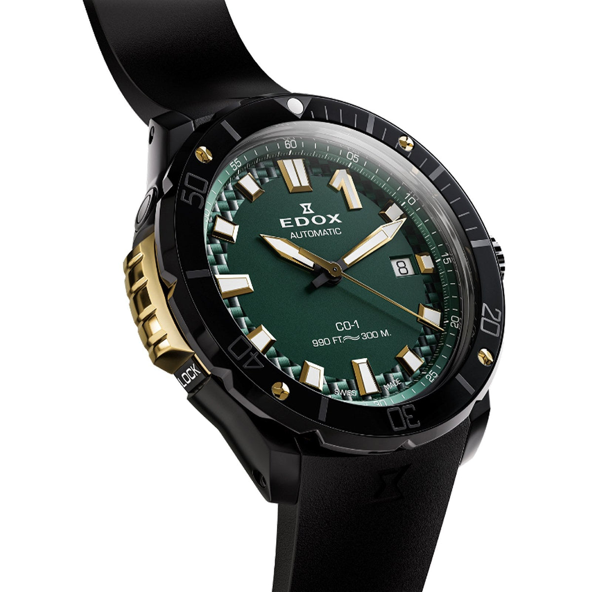 Reloj Edox CO-1 Bezel Lock 80137-37ND-CAVD