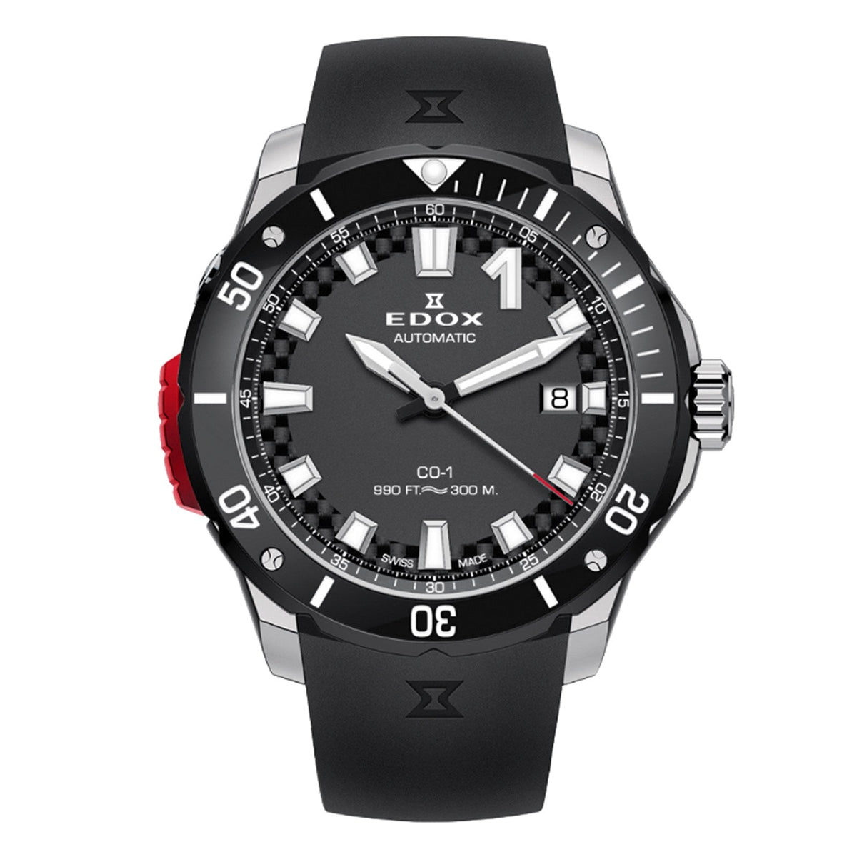 Reloj Edox CO-1 Bezel Lock 80137-3NR-CANN