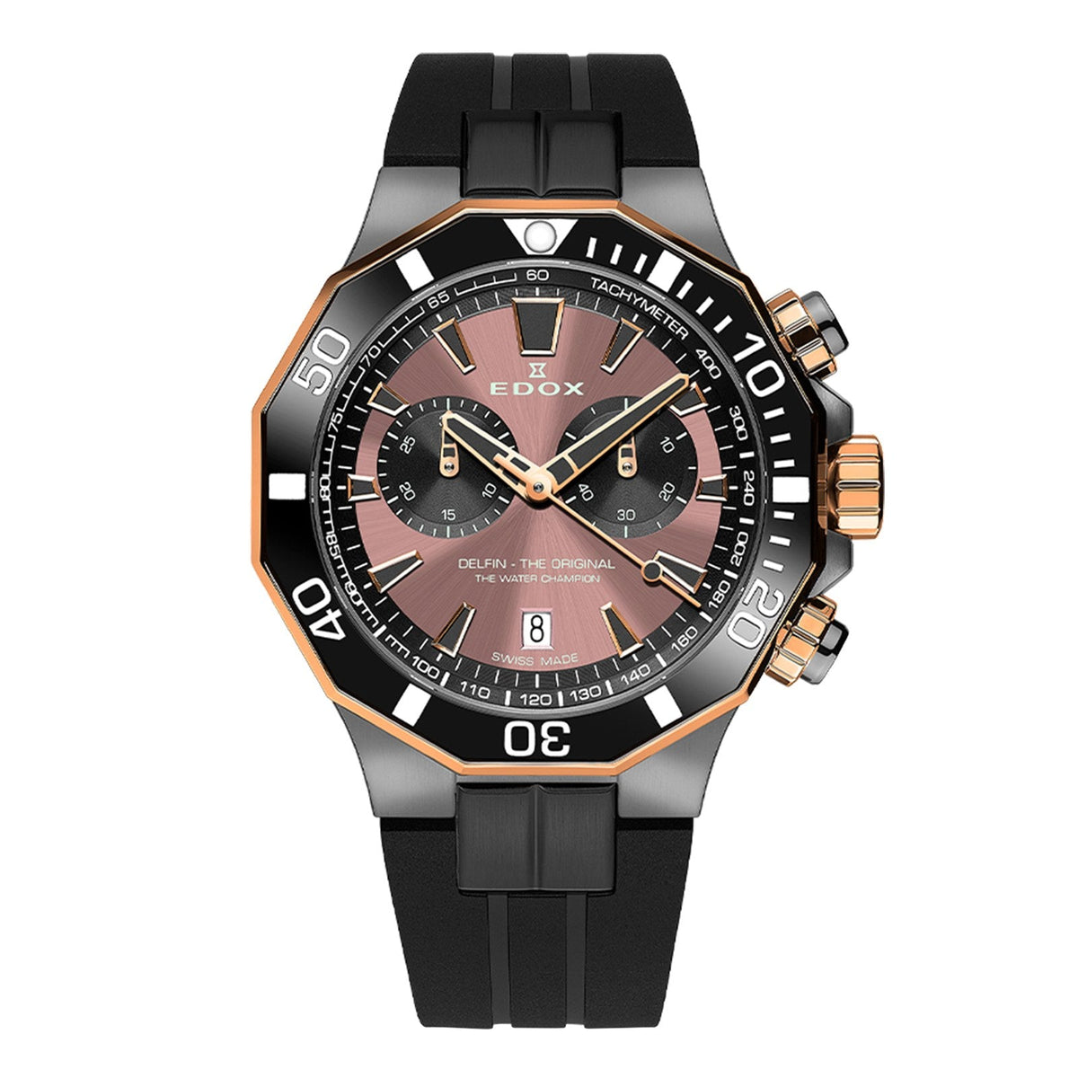 Reloj Edox Delfin The Original 10112-357GRNCA-BRNR