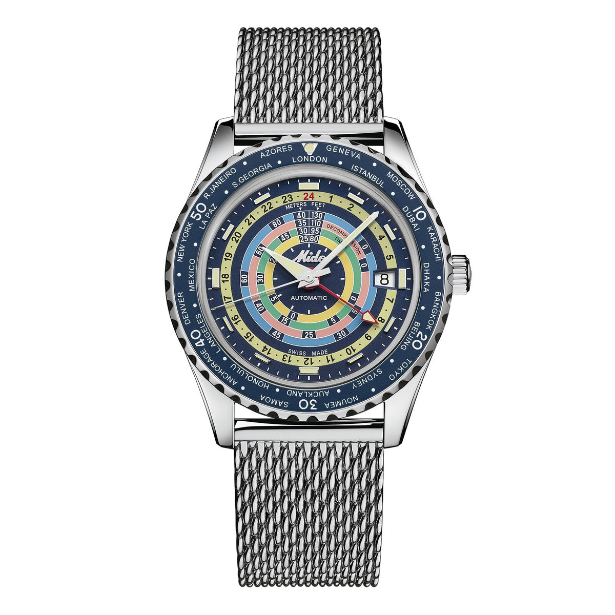 Reloj Mido Ocean Star Decompression Worldtimer M026.829.17.041.00