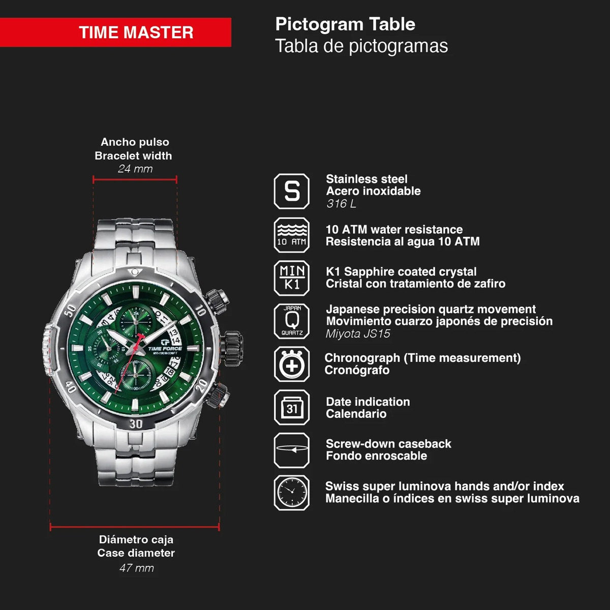 Reloj Time Force TF5022M-07M