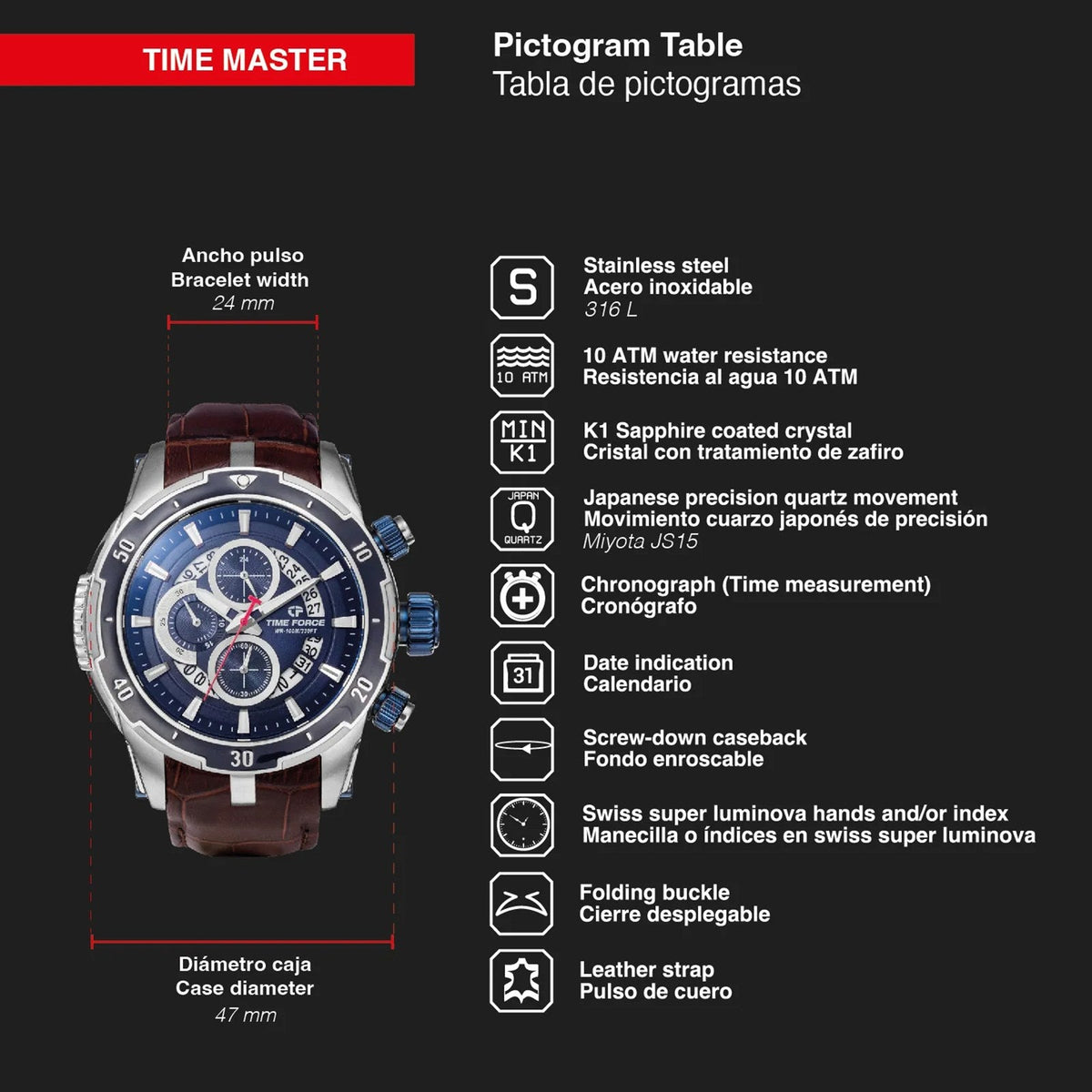 Reloj Time Force TF5022MB-03