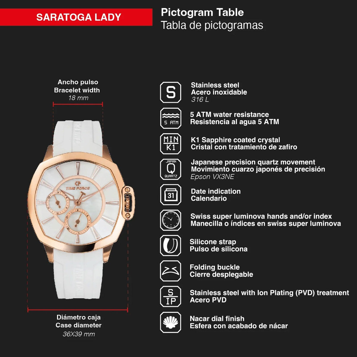 Reloj Time Force TF5029LR-02