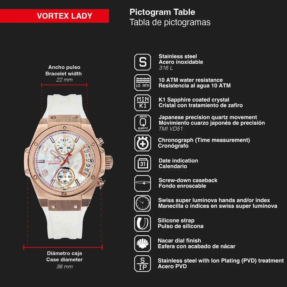 Reloj Time Force TF5039LR-N02