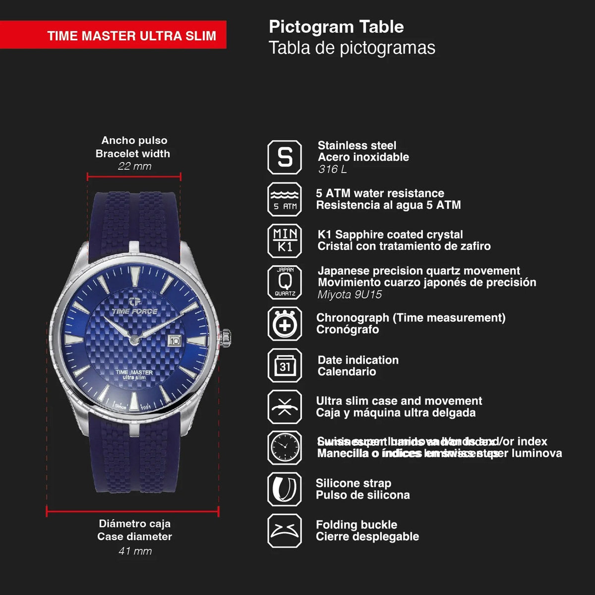 Reloj Time Force TF5041M-03